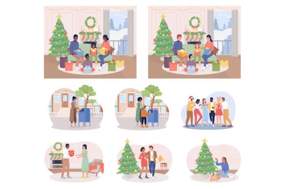 Christmas Celebration and Preparations: Illustrations Review