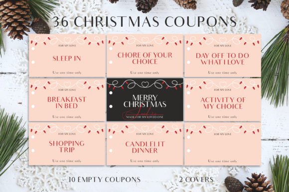 Christmas Coupon Book: Festive Illustrations for Blogs