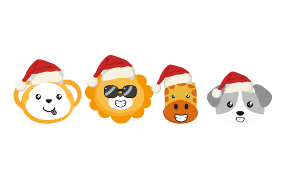 Design Animal Christmas Vector: Festive Illustrations