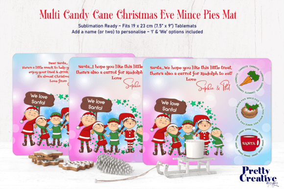 Festive Illustrations: Multi Candy Cane Mince Pie Mat Review