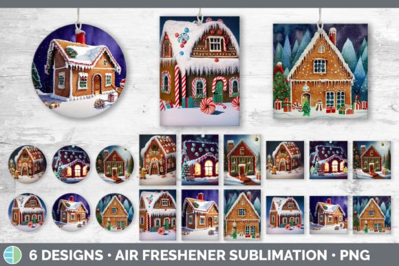 Gingerbread Christmas Air Freshener Su Illustrations