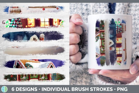 Gingerbread Christmas Brush Strokes PNG Review
