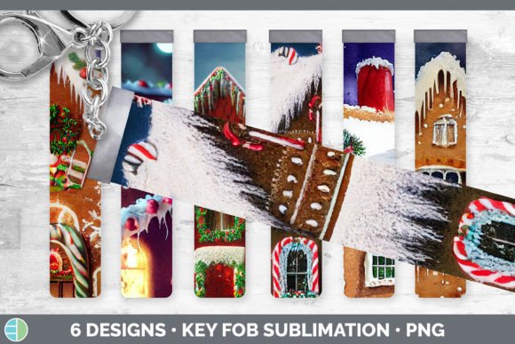 Gingerbread Christmas Key Fob Wristlet Illustrations Review