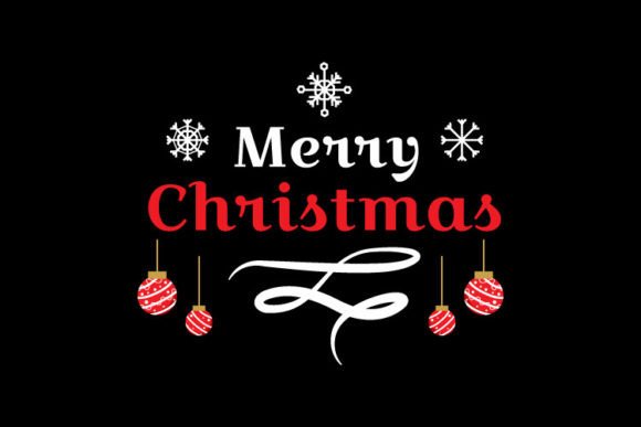 Merry Christmas Word Illustration Design Review