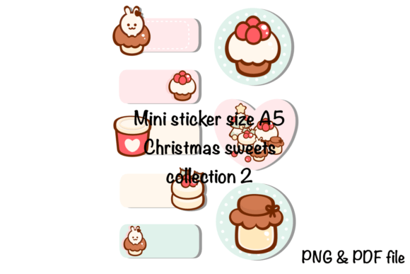 Mini Sticker Christmas Sweets 2: Sweet Illustrations