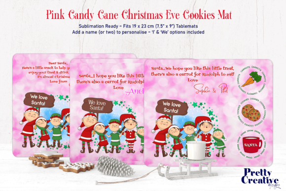 Pink Candy Cane Christmas Eve Cookie Mat Review
