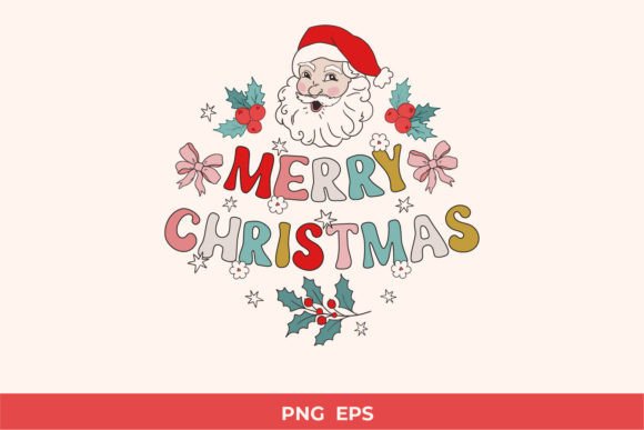 Retro Christmas Sublimation PNG EPS: Festive Illustrations