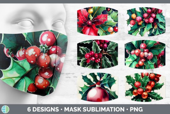 Review: Christmas Holly Mask Sublimation Bundle for Embroidery