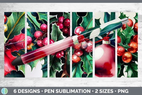Review: Christmas Holly Pen Wraps Epoxy Sublim for Holiday Stitching