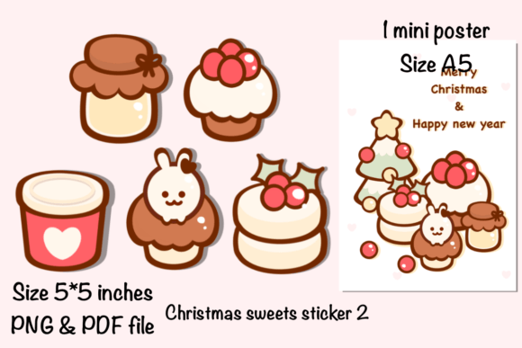 Review: Christmas Sweets Sticker Mini Poster 2 for Holiday Embroidery