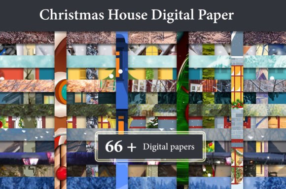 Reviewing Christmas House Digital Paper for Holiday Embroidery