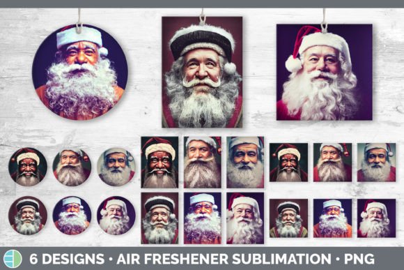 Santa Air Freshener Sublimation Illustrations Review