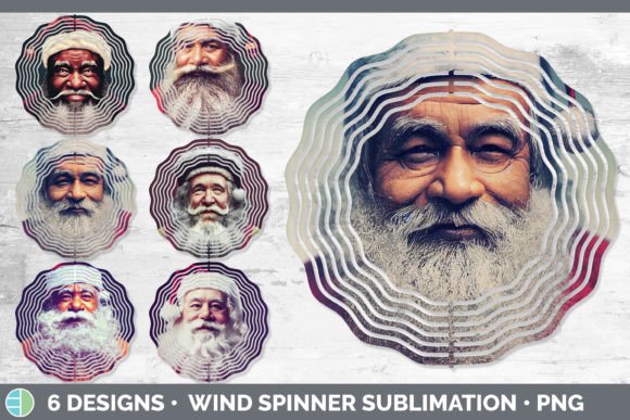 Santa Christmas Painted Wind Spinner S: Illustrations Review