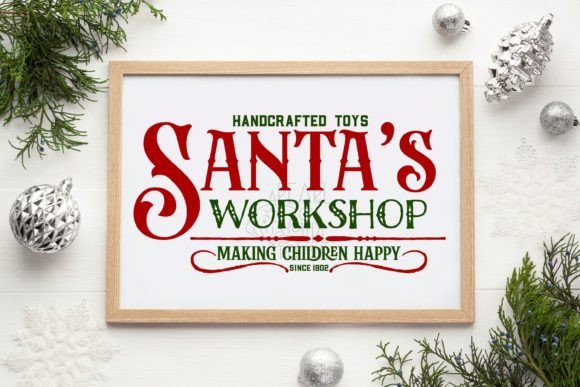 Santa s Workshop SVG: Festive Illustrations for Design